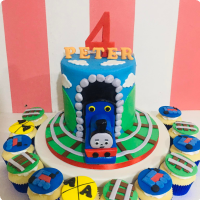 Peter's Thomas Train Custom Cake