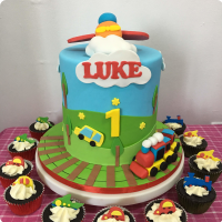 Luke's Thomas Train Custom Cake
