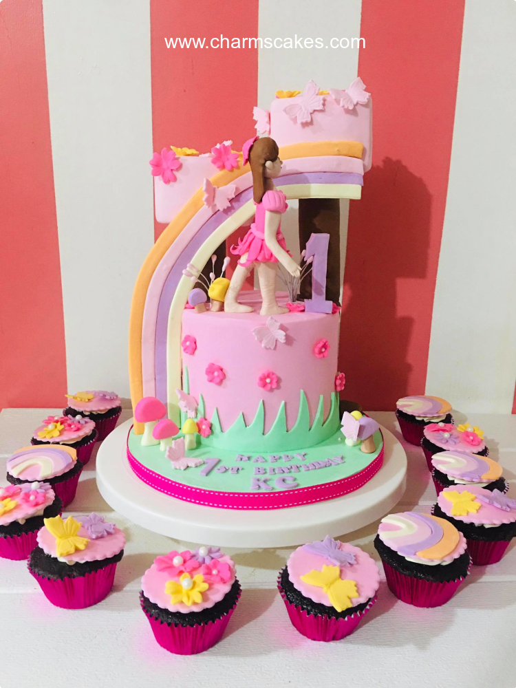 KC's Fairy Land Tinker Bell Custom Cake