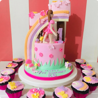 KC's Fairy Land Tinker Bell Custom Cake