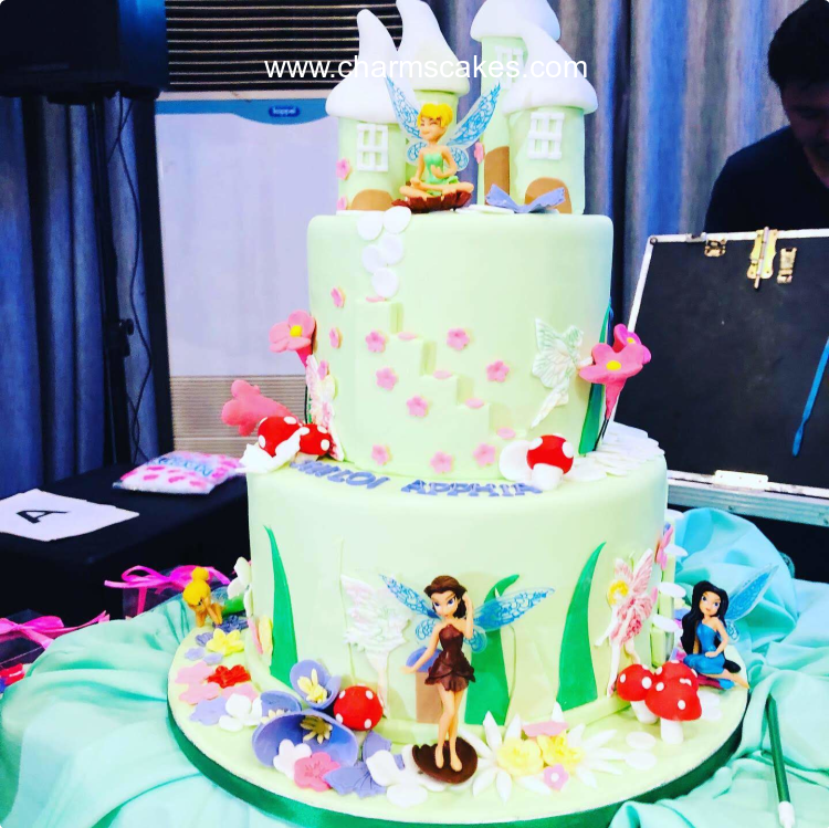 Shiloh's Castle Tinker Bell Custom Cake