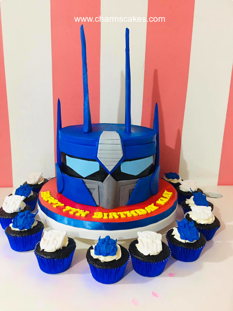 Klay's Optimus Prime Transformers Custom Cake