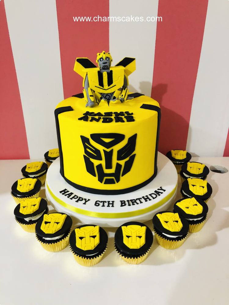 Bumblebee Transformer Cake — emoticakes