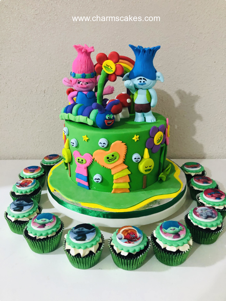 Trolls Movie Trolls Custom Cake