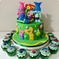 Trolls Movie Trolls Custom Cake