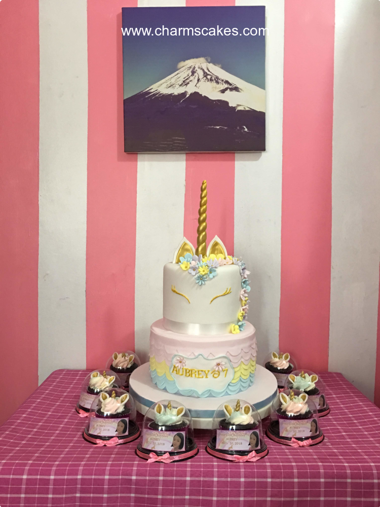 Aubrey Unicorn Custom Cake