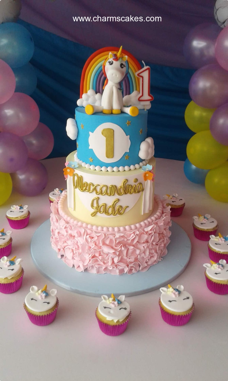 Unicorn (Jade) Unicorn Custom Cake