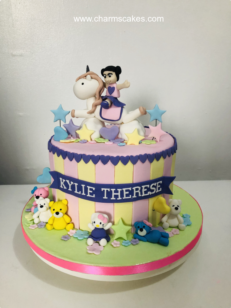 Unicorn (Kylie) Unicorn Custom Cake
