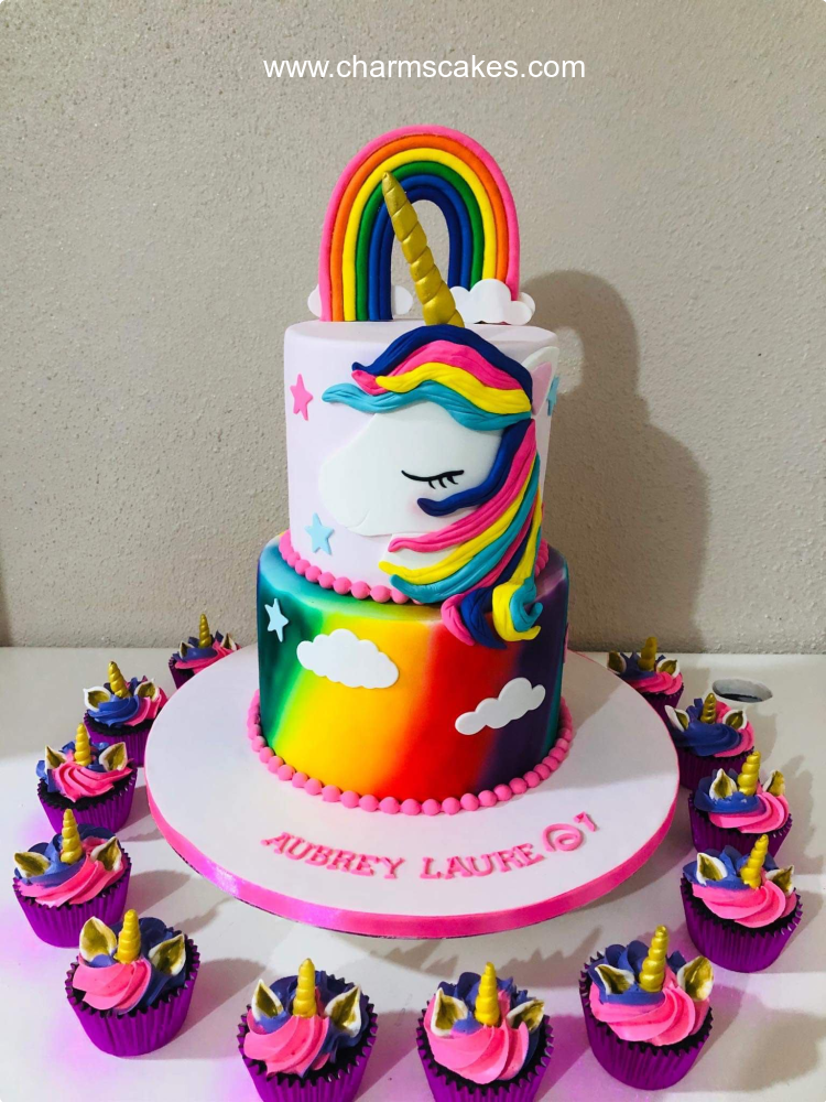 My Aubrey Unicorn Custom Cake