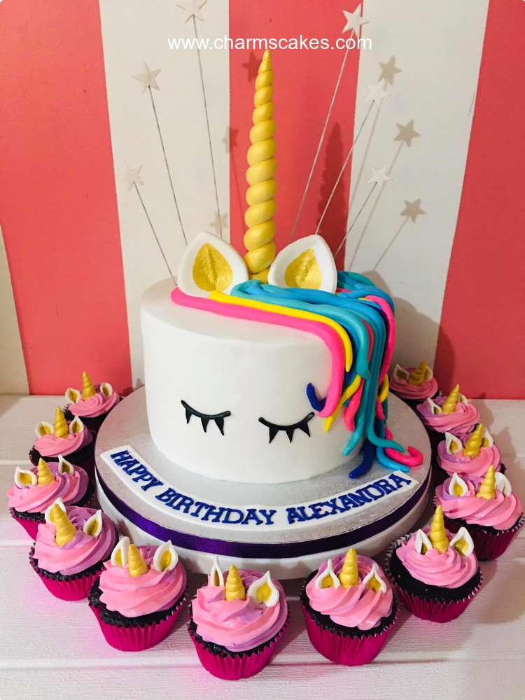 Alex Unicorn Custom Cake