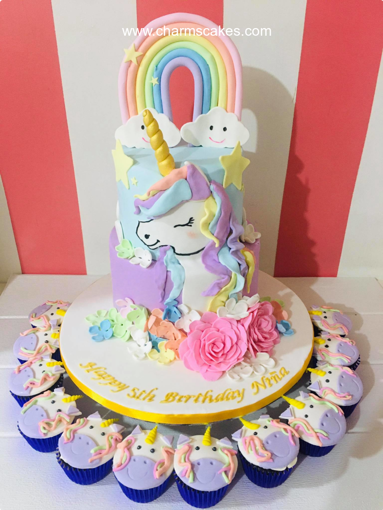 Kids Special Unicorn Theme Designer Cake - Avon Bakers