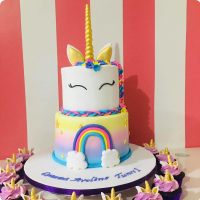 Ave Unicorn Custom Cake