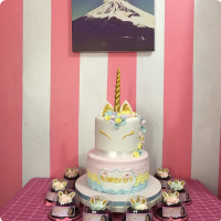 Aubrey Unicorn Custom Cake