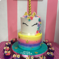 Unicorn (Avah) Unicorn Custom Cake