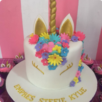 Kylie Unicorn Custom Cake