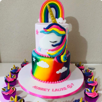 My Aubrey Unicorn Custom Cake