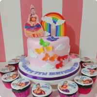 Rainbow Unicorn Custom Cake