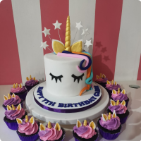 Gabbi Unicorn Custom Cake