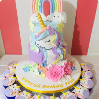 Niña Unicorn Custom Cake