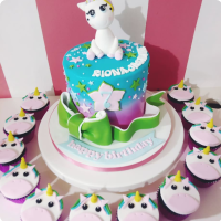 Riona Unicorn Custom Cake