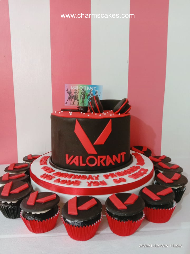 Valorant Gamer's Valorant Custom Cake