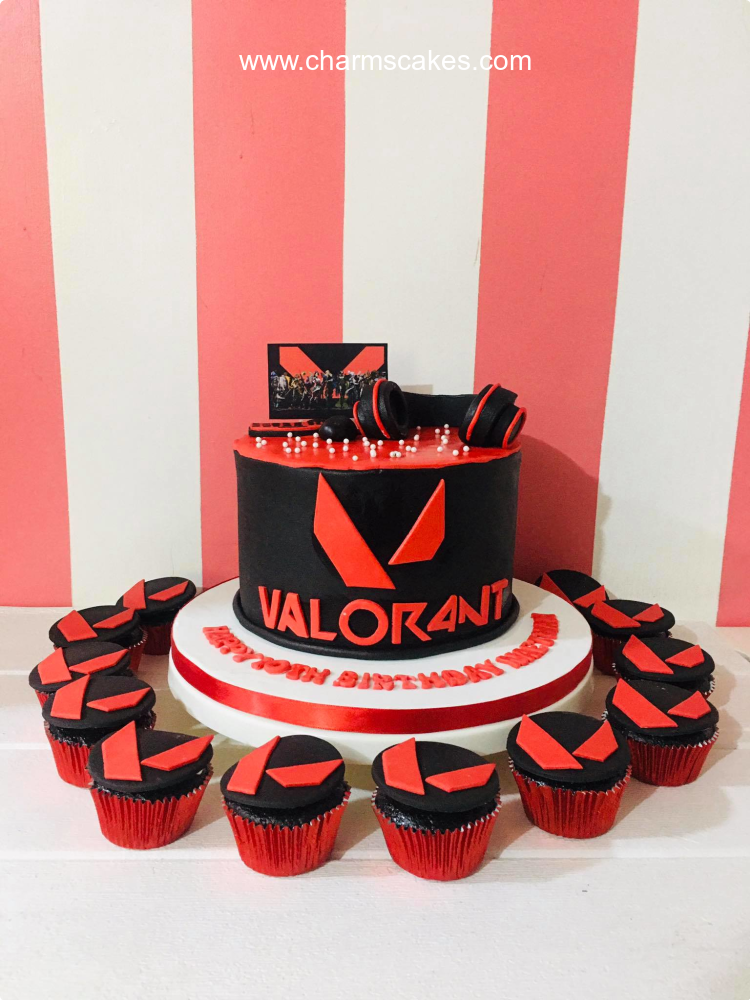 Nate's Valorant Valorant Custom Cake