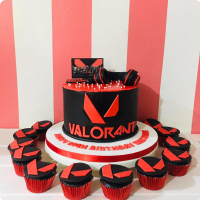 Nate's Valorant Valorant Custom Cake