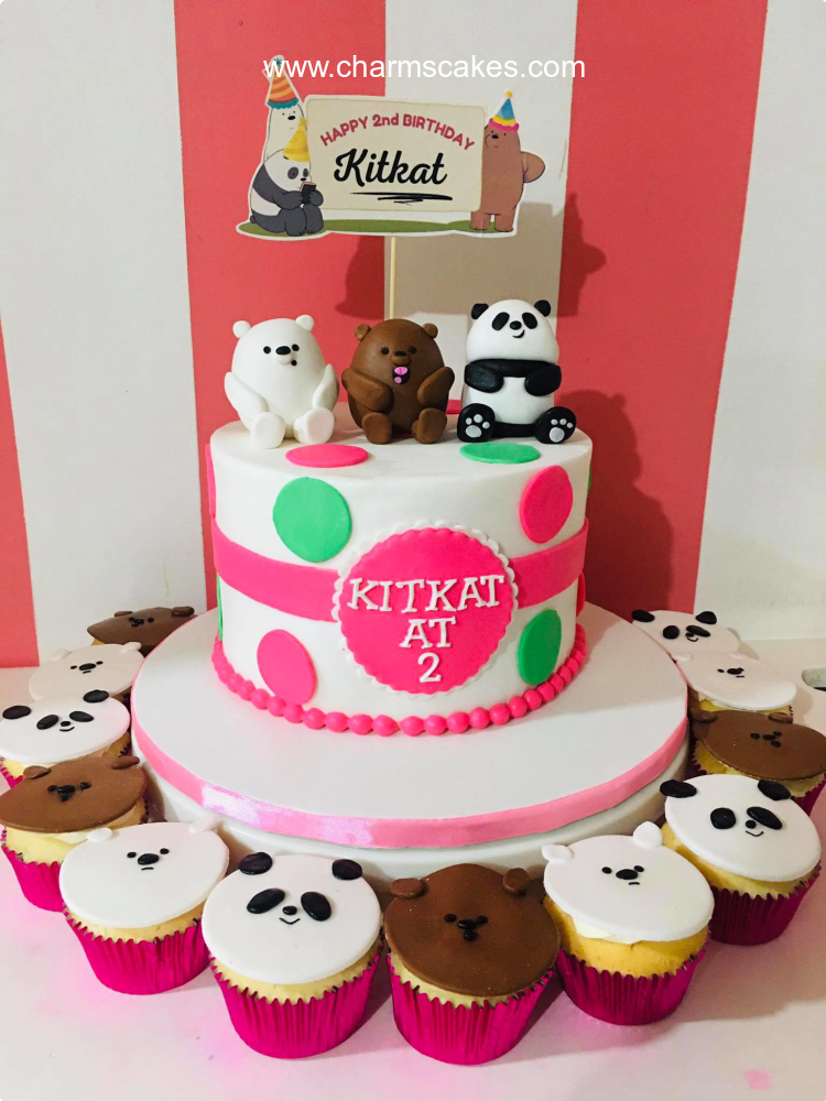 Kitkat's We Bare Bears Custom Cake