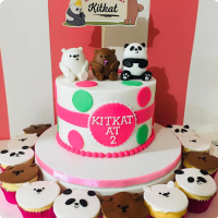 Kitkat's We Bare Bears Custom Cake