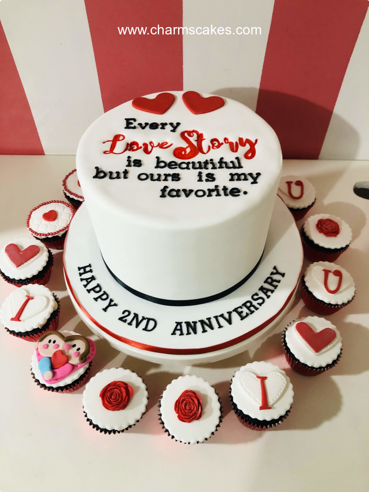 Customized Anniversary Cake