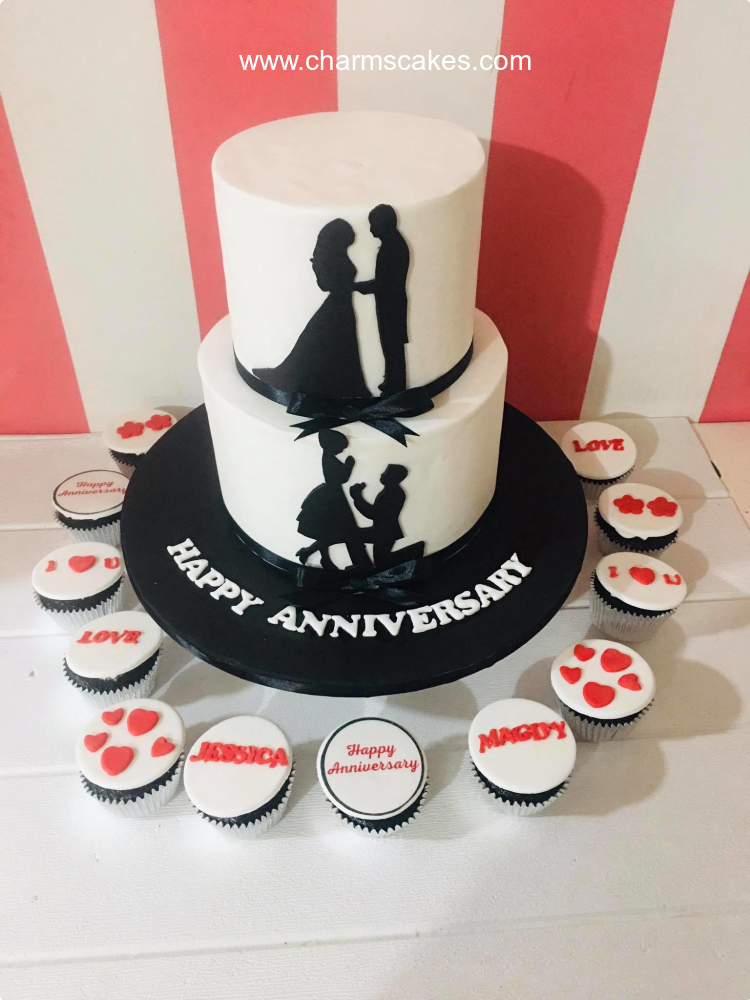 Jessica & Magdy Wedding & Anniversaries Custom Cake