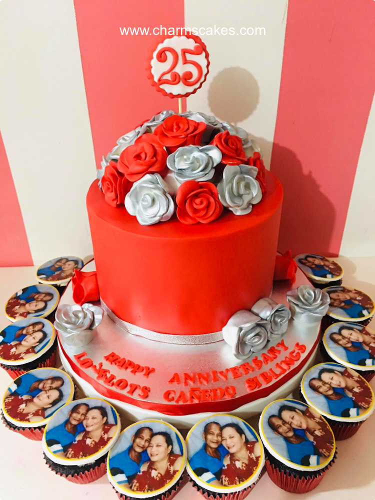 25th Anniversary Wedding And Anniversaries Cake A Customize Wedding And Anniversaries Cake 