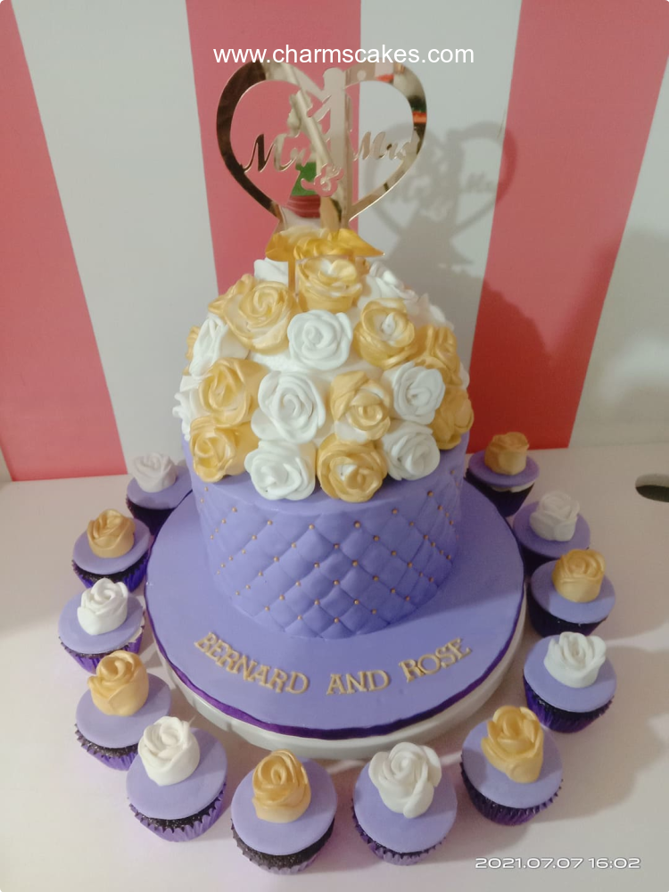 Bernard & Rose Wedding & Anniversaries Custom Cake