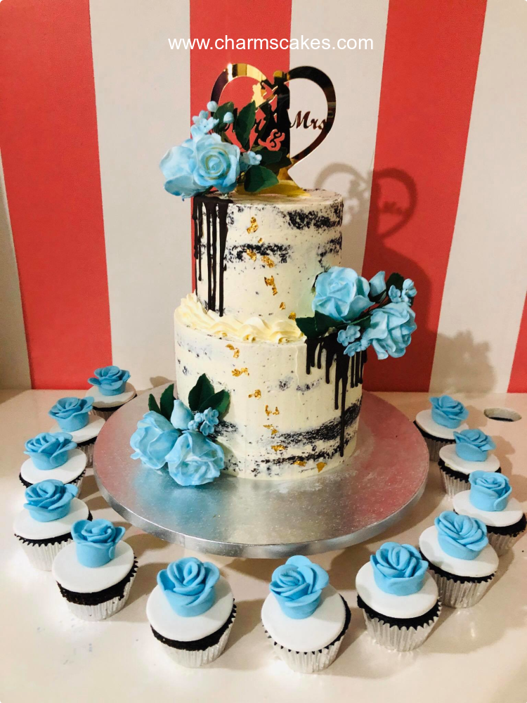 Naked Cake Wedding & Anniversaries Custom Cake