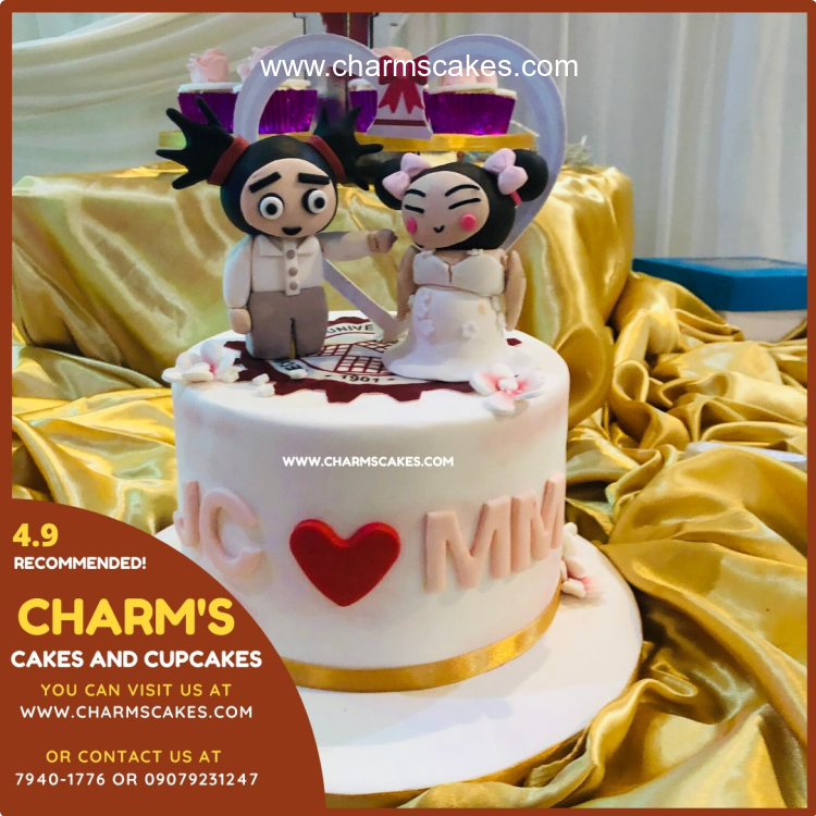 Pucca Wedding & Anniversaries Custom Cake
