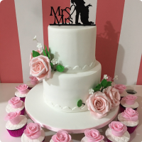 Mr & Mrs Wedding & Anniversaries Custom Cake