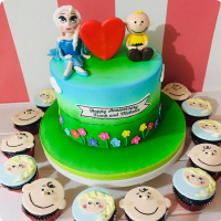 Frank & Mel Wedding & Anniversaries Custom Cake