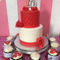 Red Wedding Wedding & Anniversaries Custom Cake