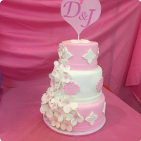 D and J Wedding & Anniversaries Custom Cake