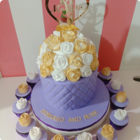 Bernard & Rose Wedding & Anniversaries Custom Cake