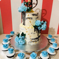 Naked Cake Wedding & Anniversaries Custom Cake