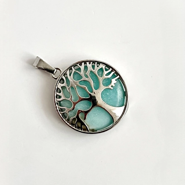 Кулон Дерево життя - амазоніт, впевненість та рішучість