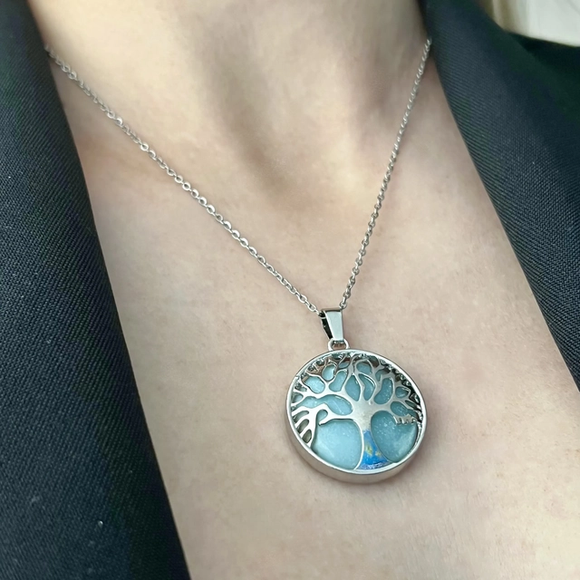 Кулон Дерево життя - амазоніт, впевненість та рішучість