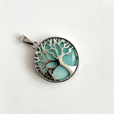 Кулон Дерево життя - амазоніт, впевненість та рішучість