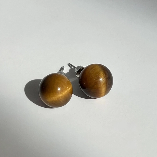 Сережки пусети - тигрове око