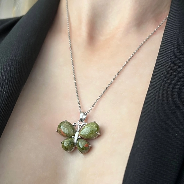 Кулон Метелик - унакіт