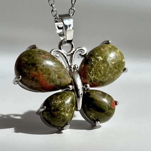 Кулон Метелик - унакіт