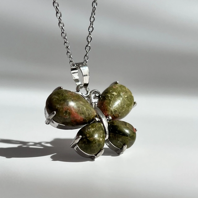 Кулон Метелик - унакіт