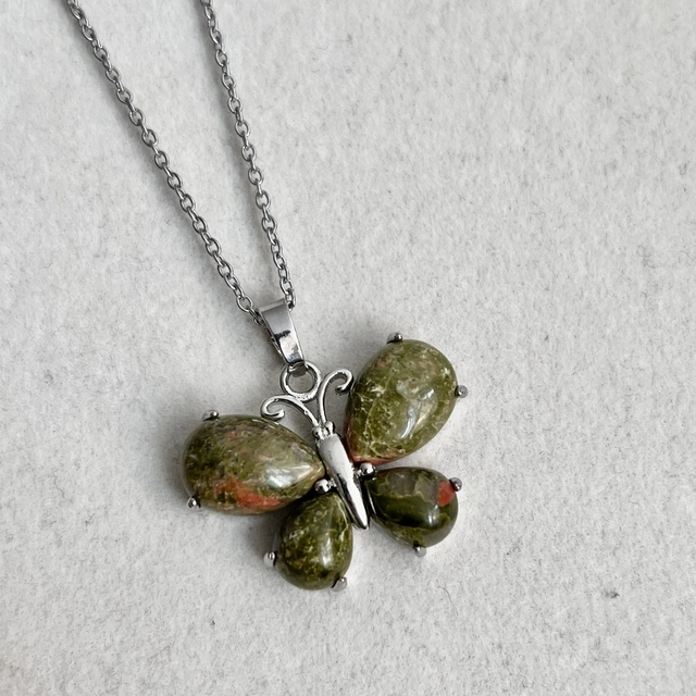 Кулон Метелик - унакіт