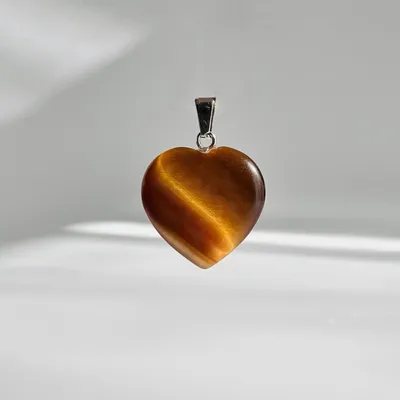 Кулон Серце - тигрове око